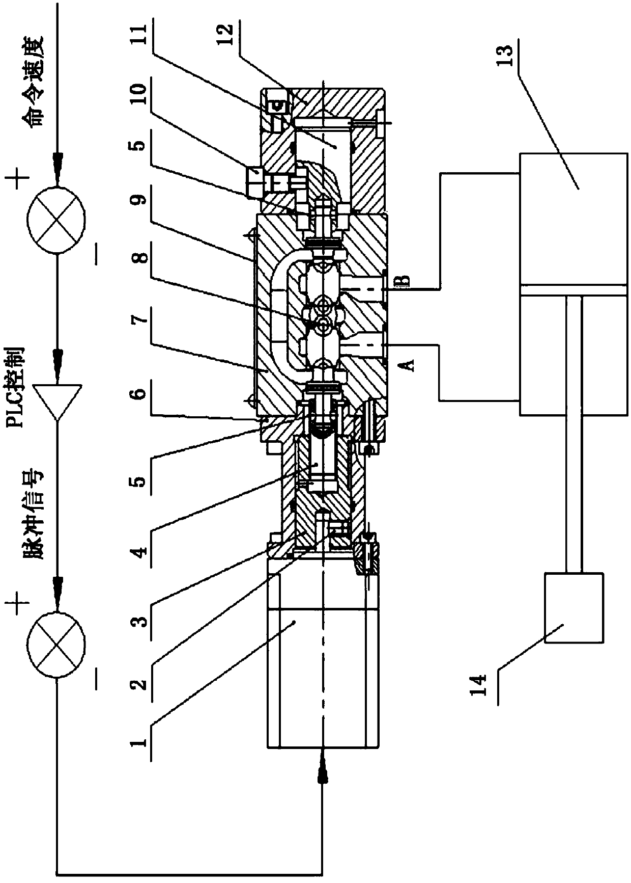 Digital valve driven by motor