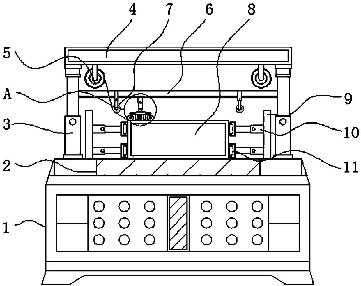 Quick carton sealing machine compact in structure and capable of achieving multi-angle operation