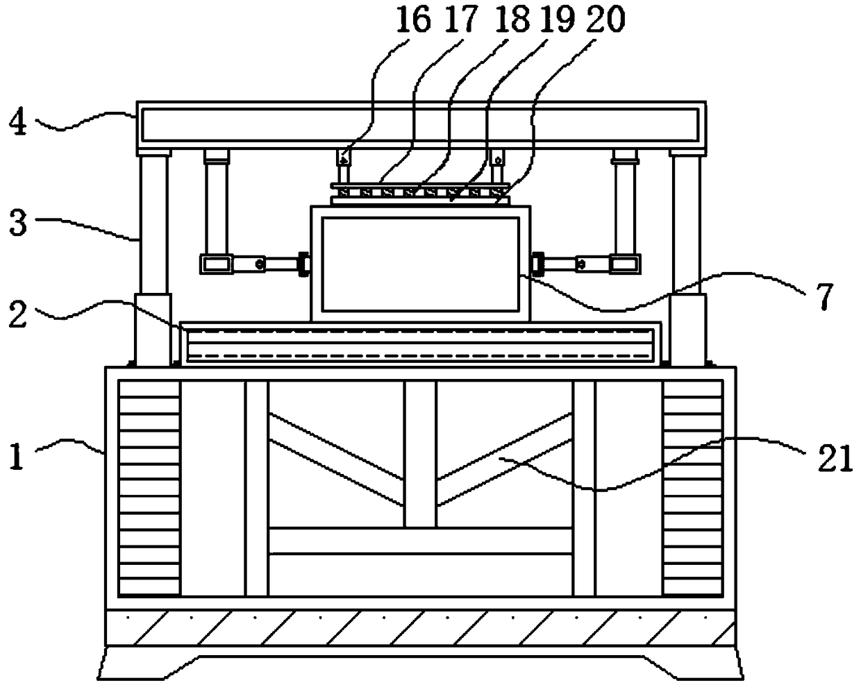 Quick carton sealing machine compact in structure and capable of achieving multi-angle operation