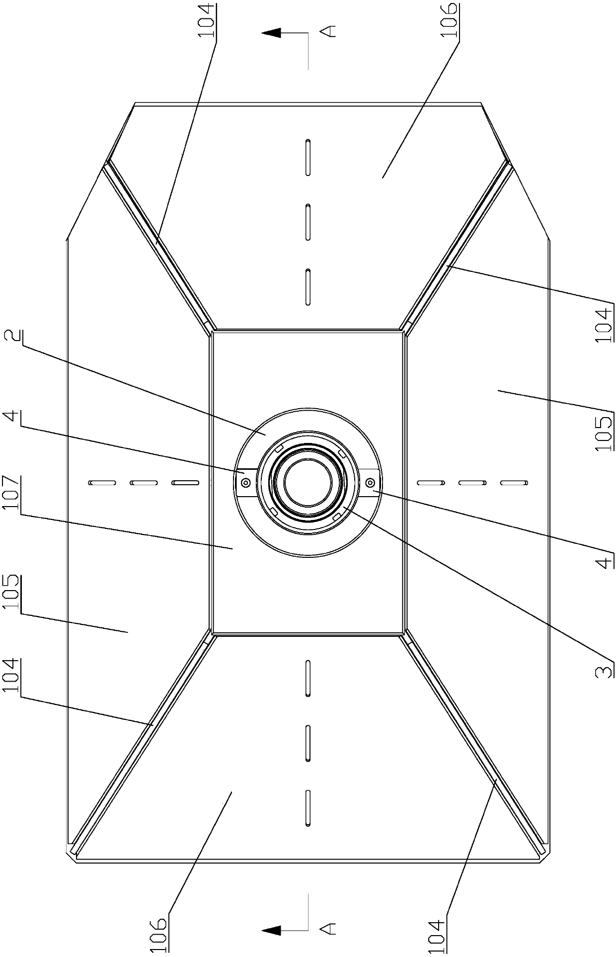 A high-strength support plate