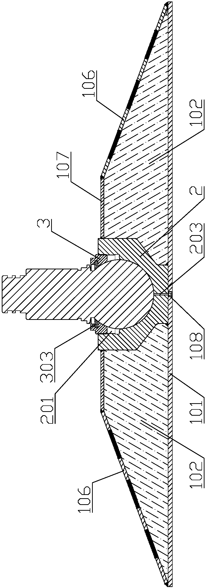 A high-strength support plate