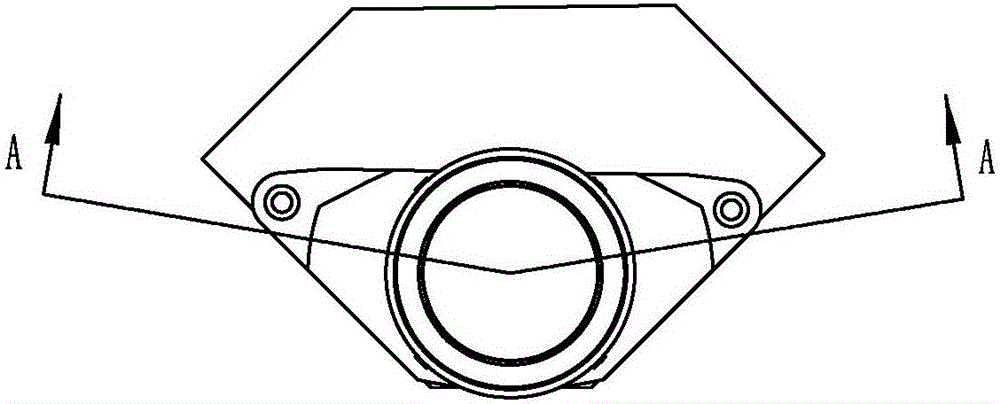 Knob light guide ring structure and light control method thereof