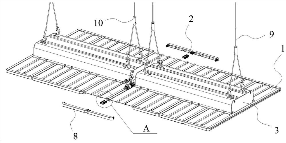 A splicing led lamp