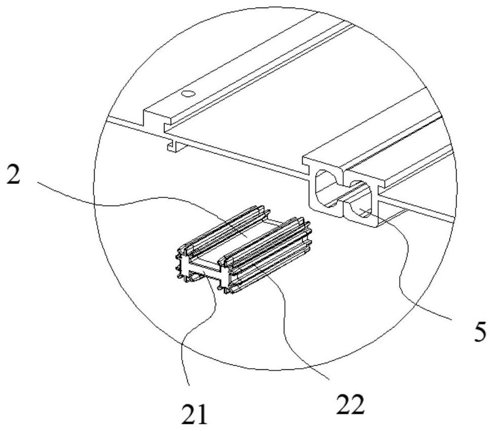 A splicing led lamp