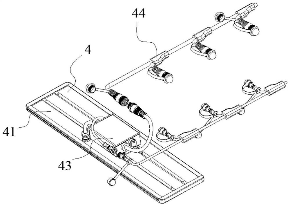 A splicing led lamp