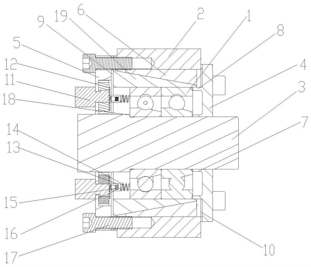 Bearing pre-tightening device