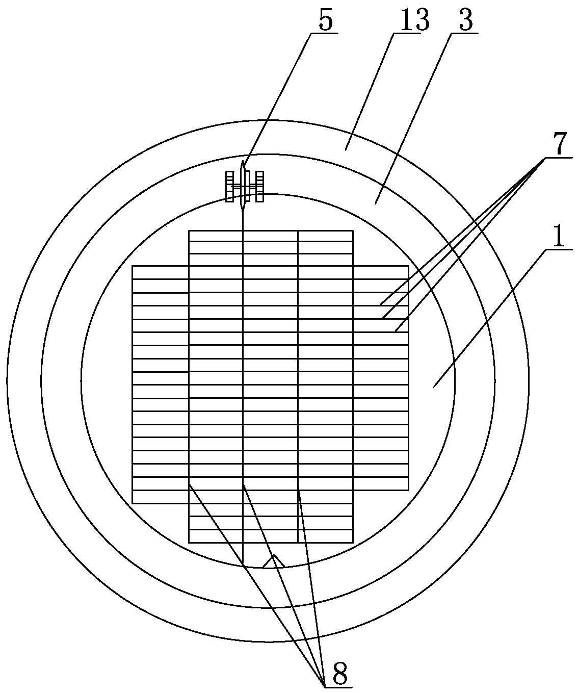 Wafer three-sided cutting method