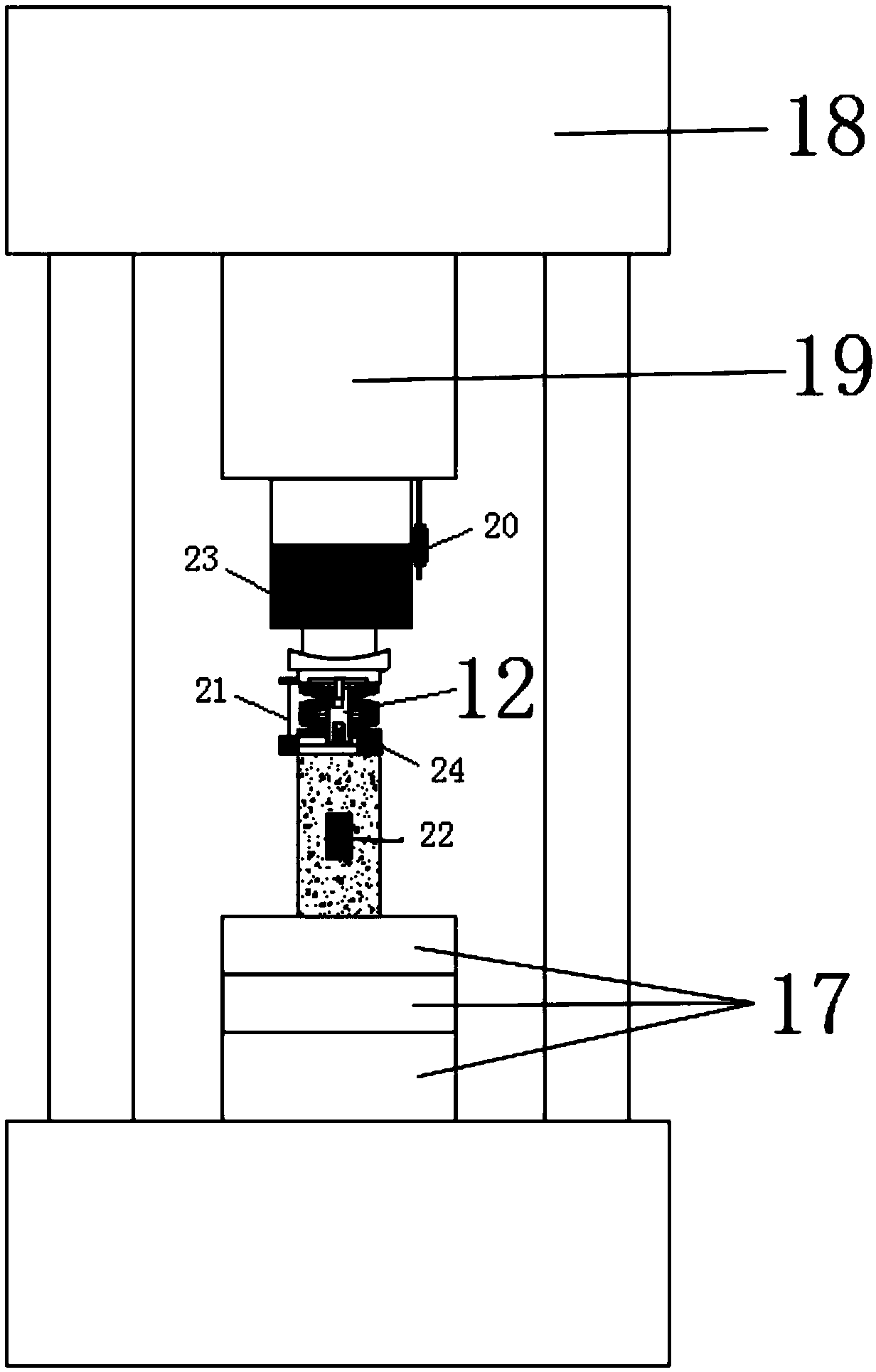 Variable-stiffness elastic energy storage device and method thereby for testing rock instability