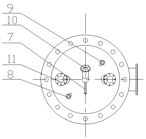 Double-type air-distribution plate and single pipe discharging sending tank