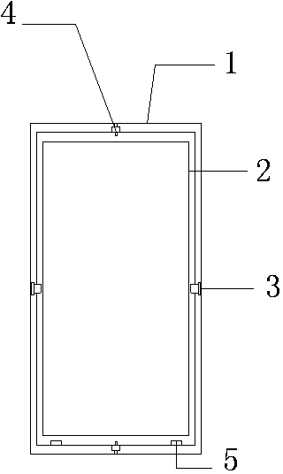 Rotating and moving type glass window