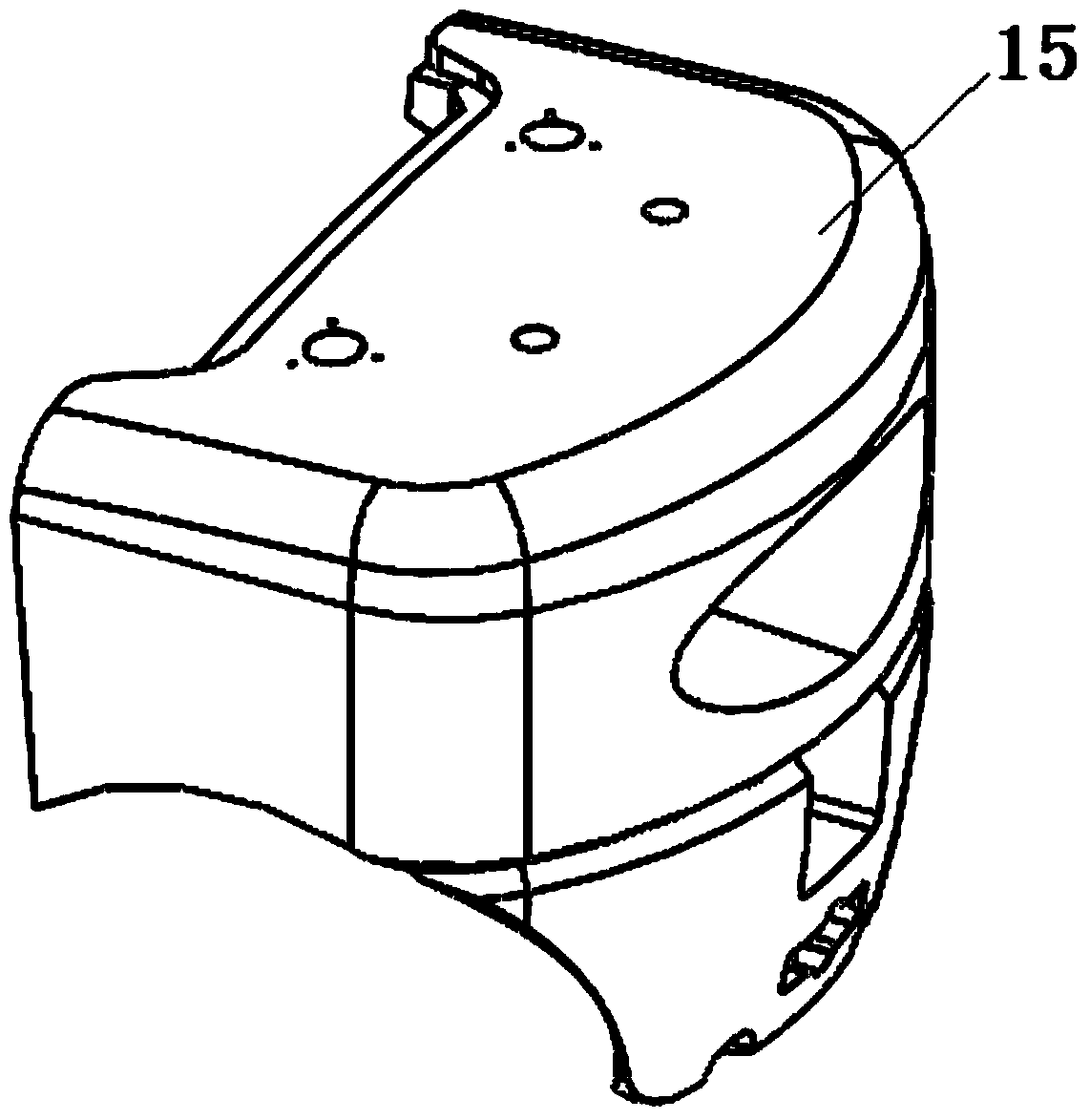 Forklift balancing weight detecting device and detecting method