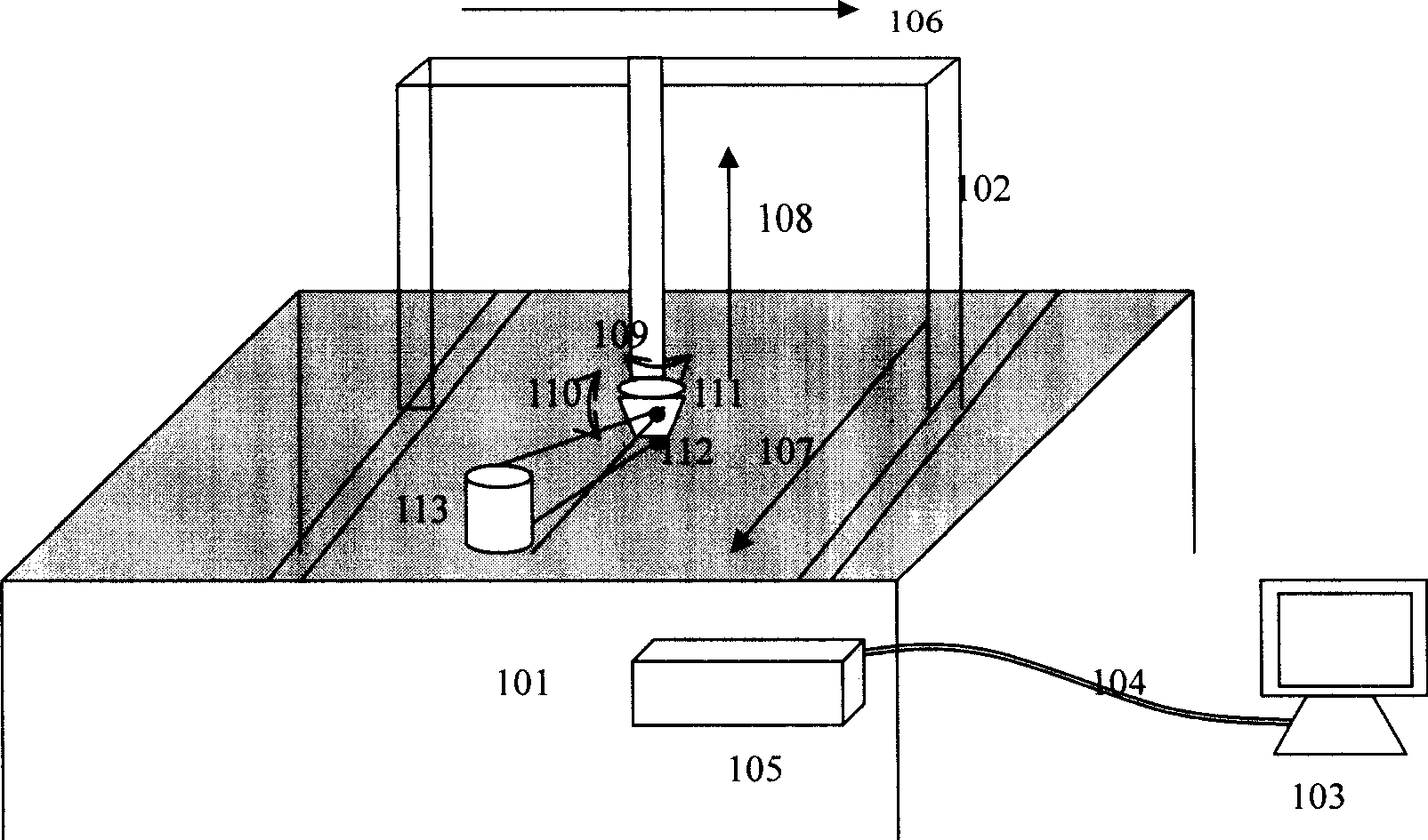 Composite three-dimensional laser measurement system and measurement method