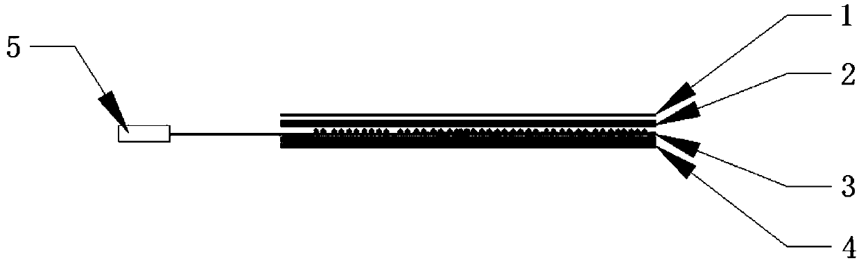 An optical fiber light emitting structure, manufacturing device and manufacturing method thereof