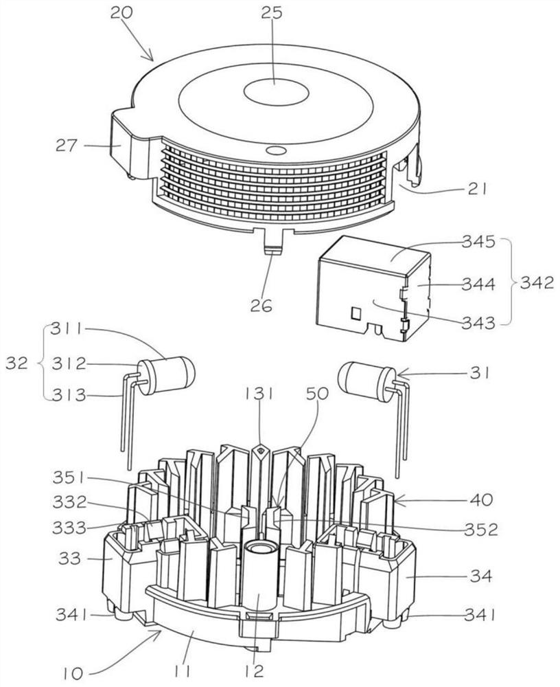 Optical darkroom assembly for photoelectric smoke-sensing fire detector