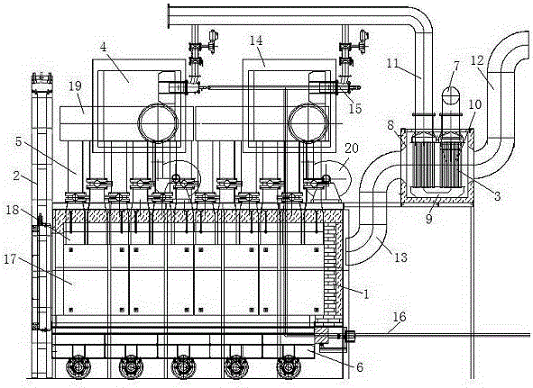 Large-scale average-temperature table type low-temperature annealing furnace