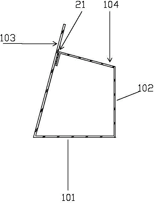 Offset type kitchen oily fume air curtain blocking device with single fan and kitchenware system