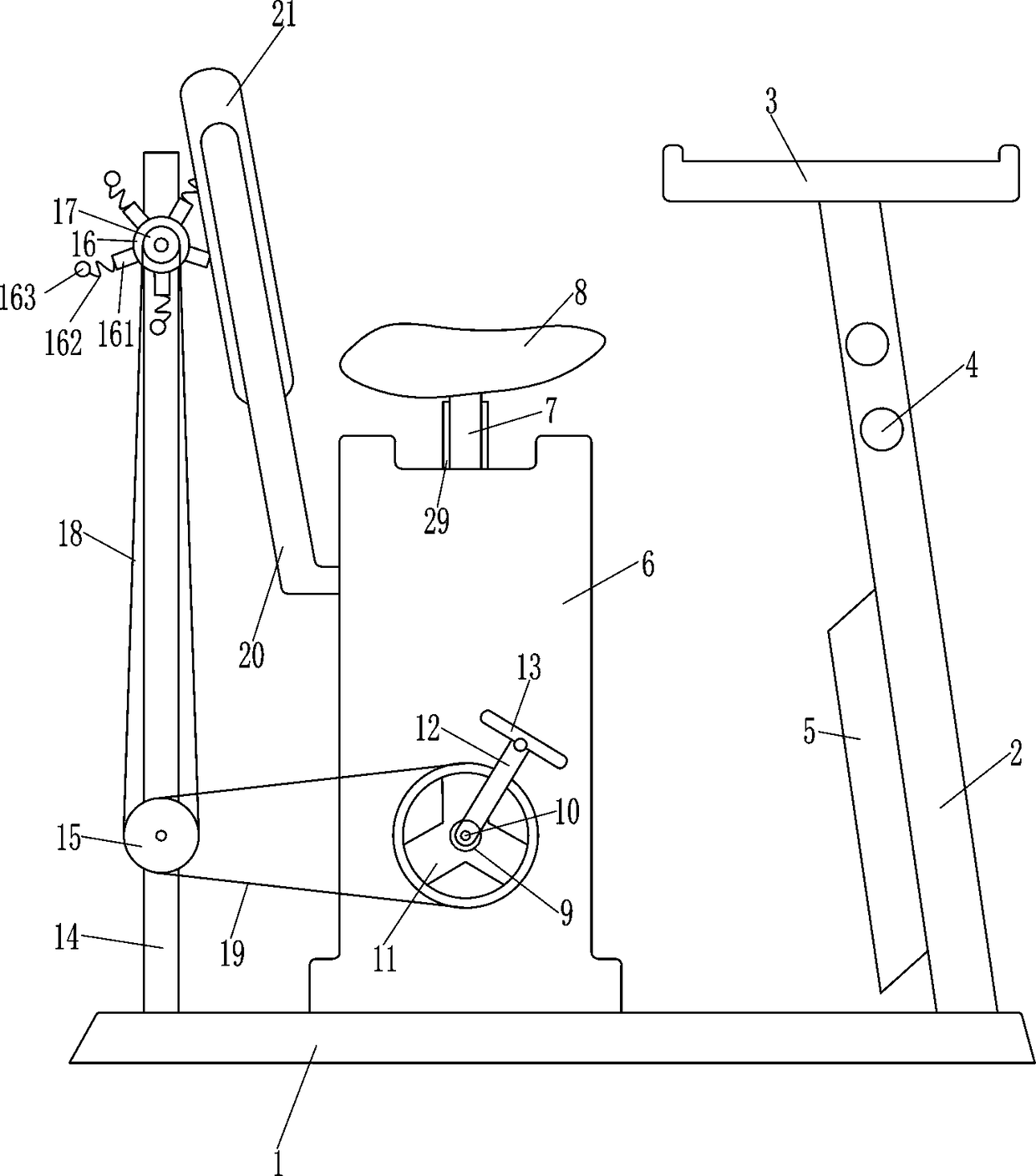 Medical equipment for postoperative rehabilitation of legs