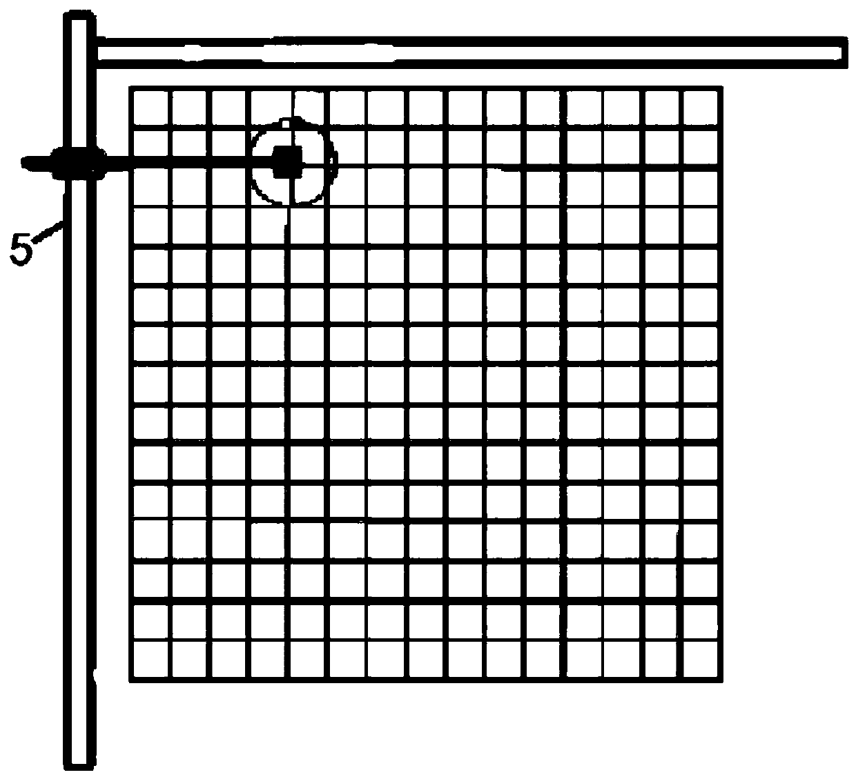 Direction-of-arrival measurement device and method based on large-scale antenna array