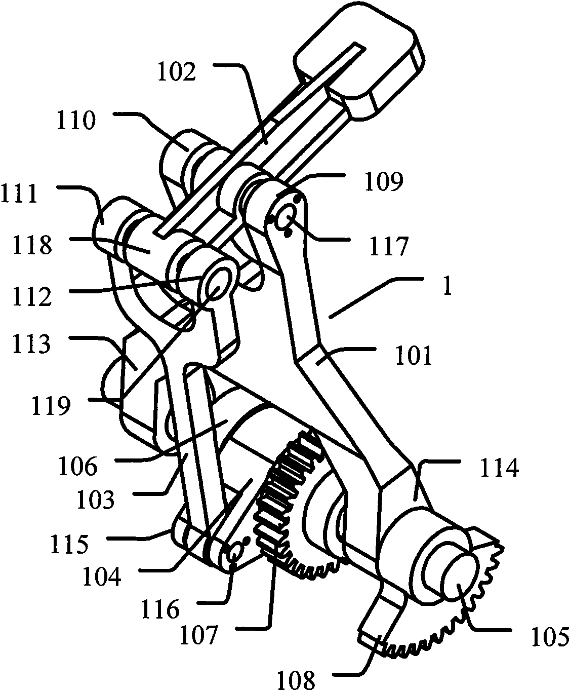 Gripper with heavy load and wide range