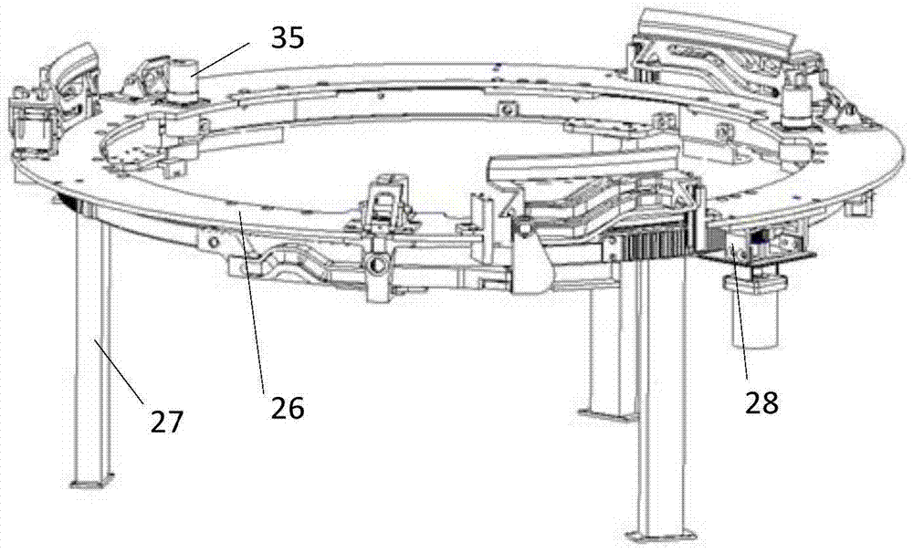 A locking release device suitable for docking of satellite docking rings