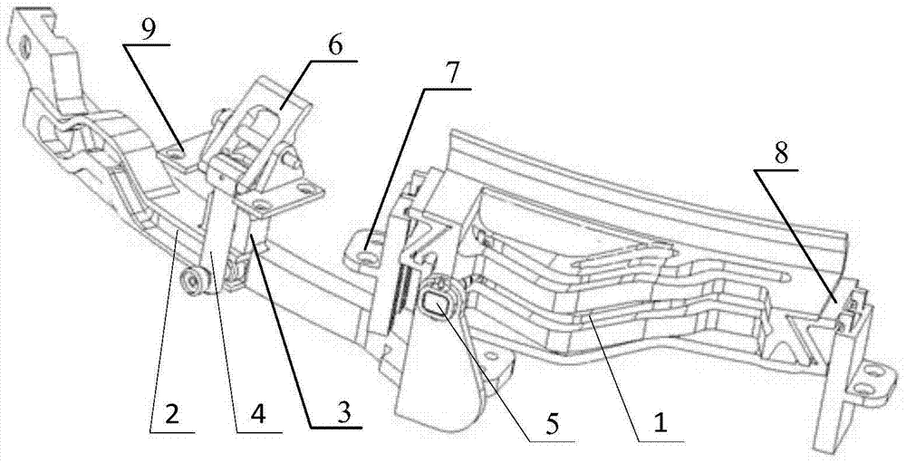 A locking release device suitable for docking of satellite docking rings