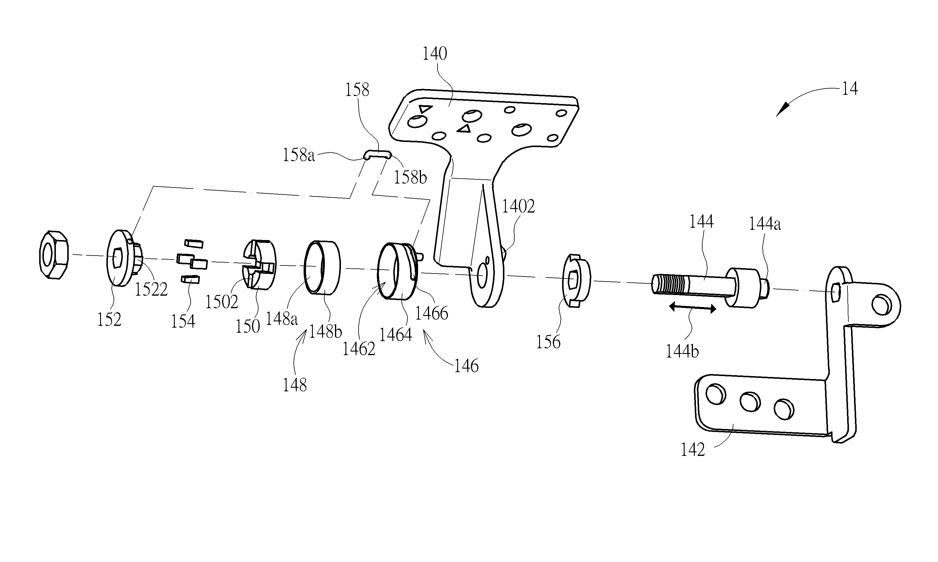 Hinge and foldable electronic apparatus therewith