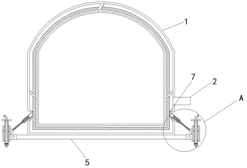 An inflatable outdoor tent with temperature insulation function that is easy to fix and unfold