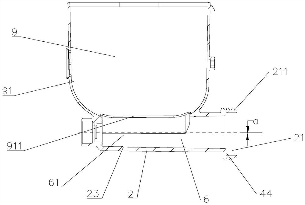 Cooked wheaten food machine capable of stably discharging noodles