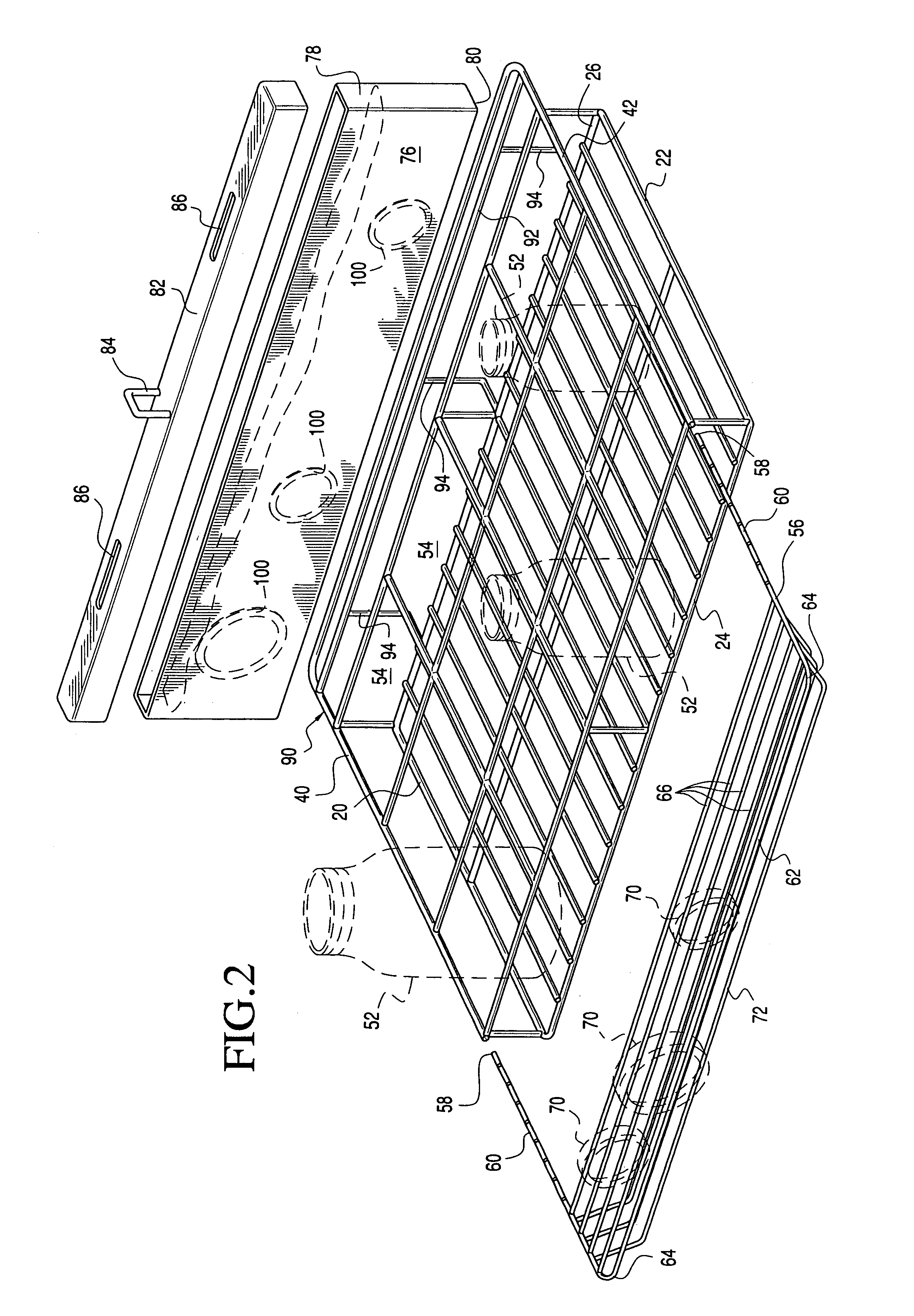 Oven-supportable canning implement sterilization rack