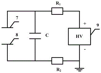 Electrostatic assistance enhanced LIBS (laser induced breakdown spectroscopy) device for detecting heavy metal elements in sewage