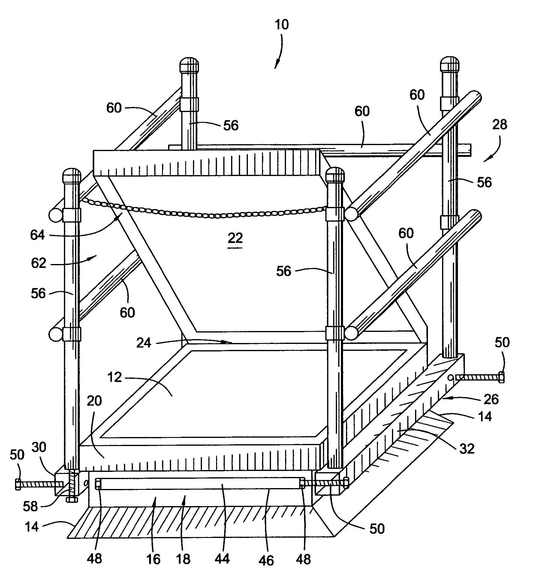 Rooftop opening safety railing