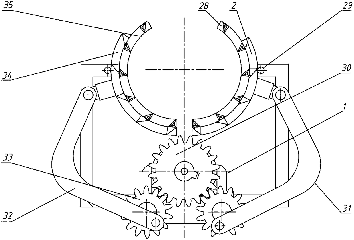 Annular double-cutter semi-automatic cherry picking machine