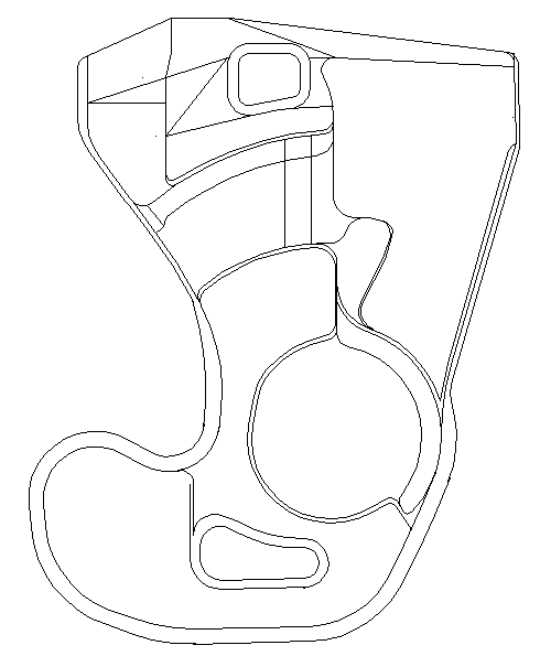 Special-shaped deep-cavity hot-forging precision coupler knuckle die and processing method thereof