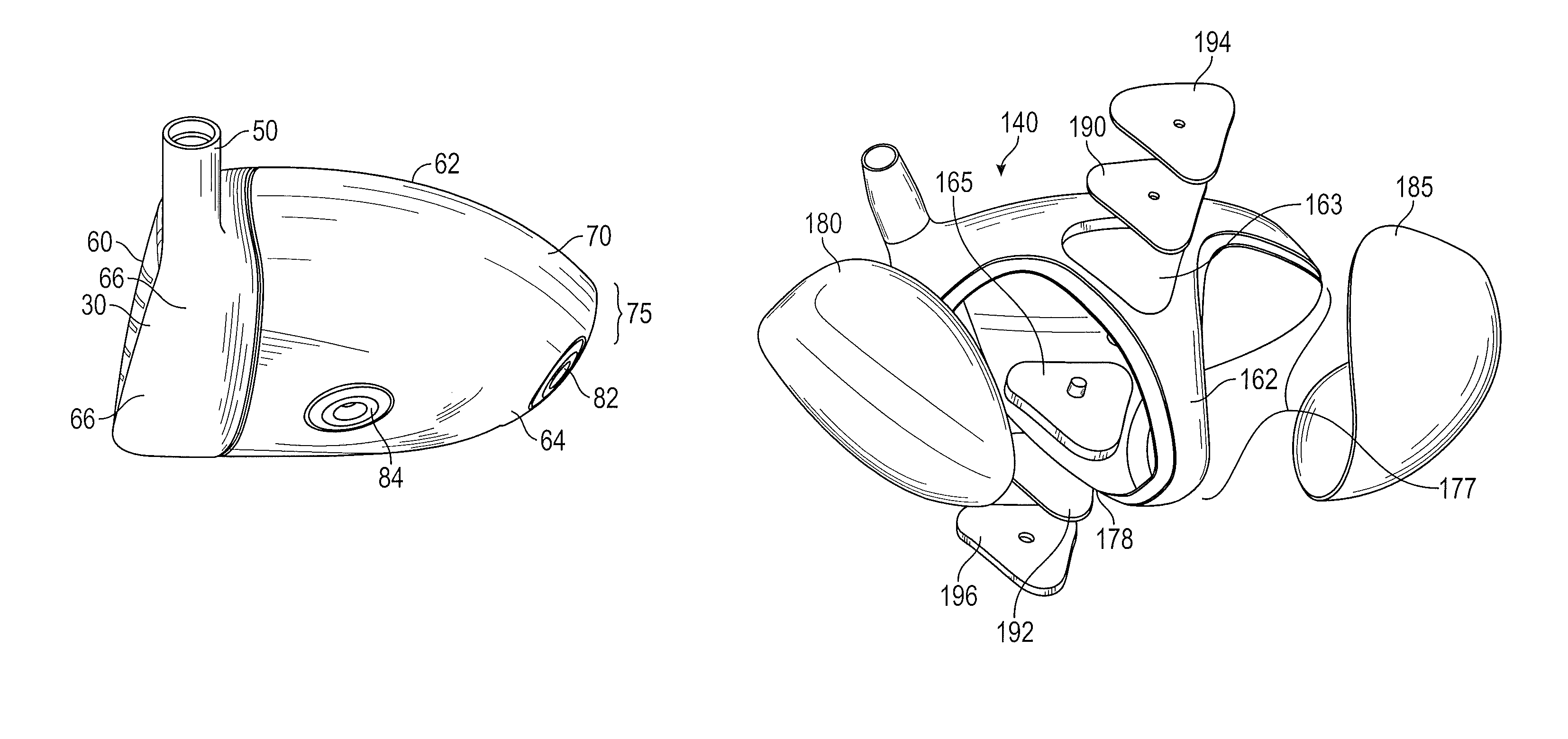 Golf club head with composite weight port