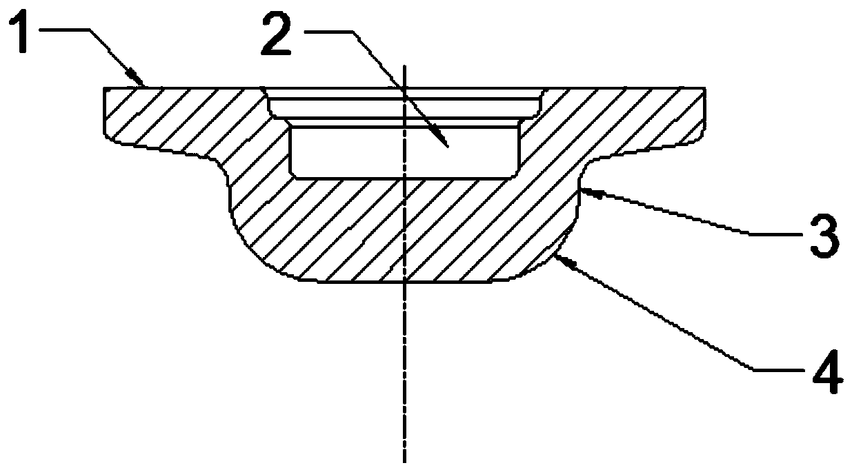 A kind of forging method of machining blank of bearing housing of scroll compressor