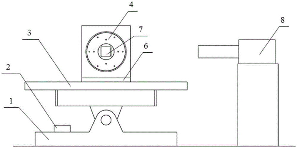 High-precision measurement device and measurement method for angle of pitch