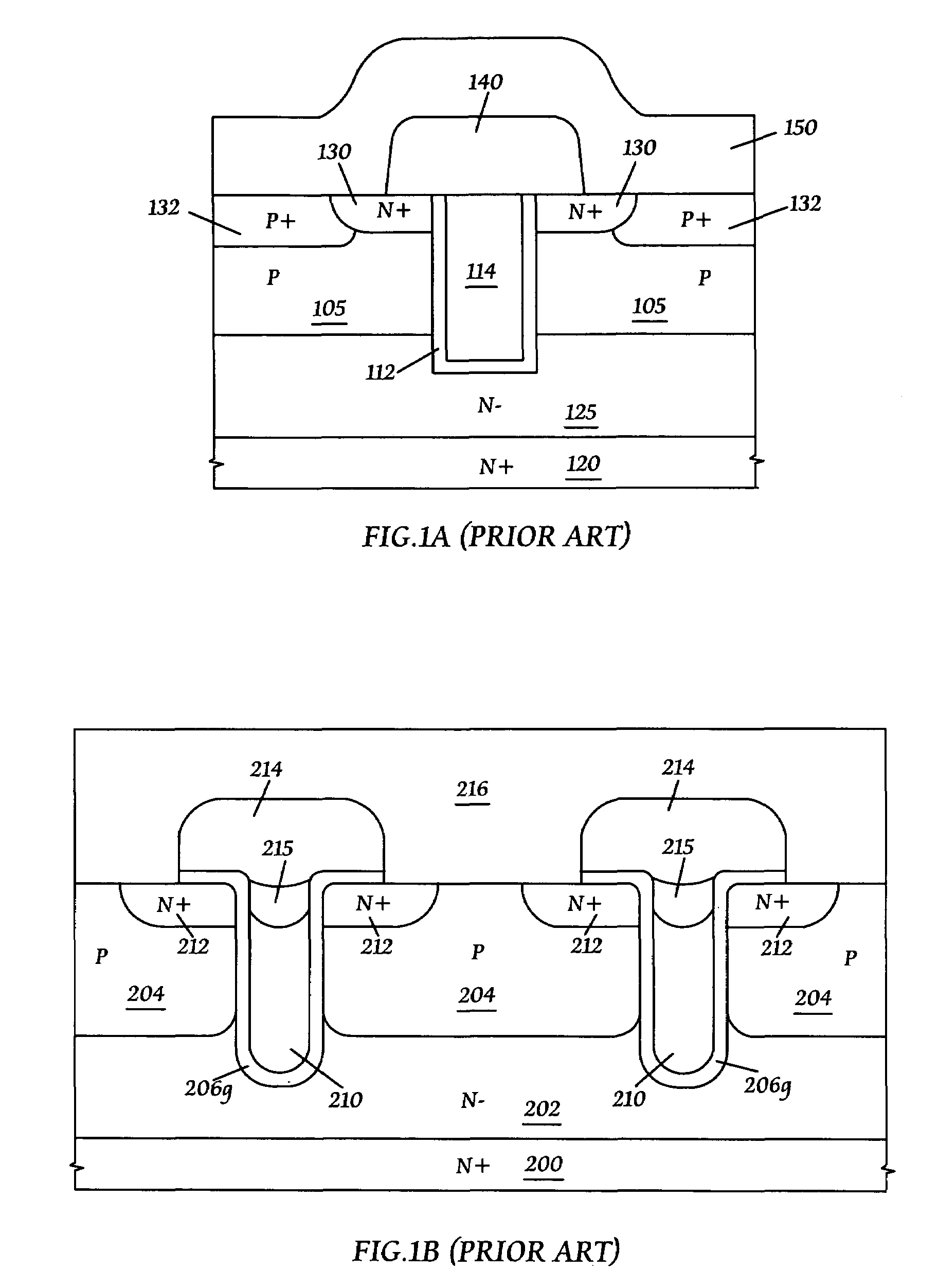 Self-aligned trench DMOS transistor structure and its manufacturing methods