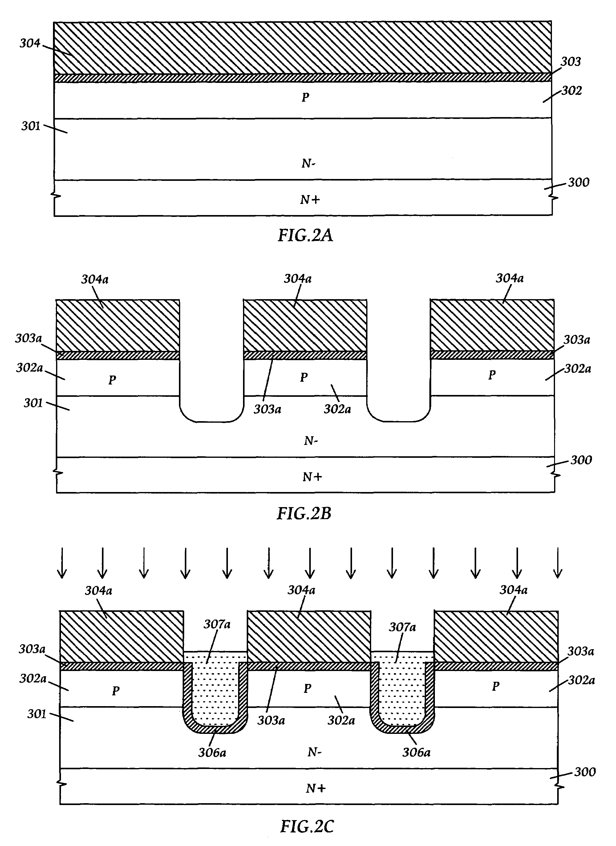 Self-aligned trench DMOS transistor structure and its manufacturing methods