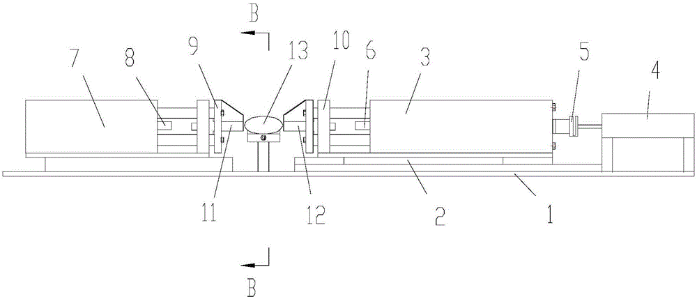 Nut shell breaking device and shell breaking method