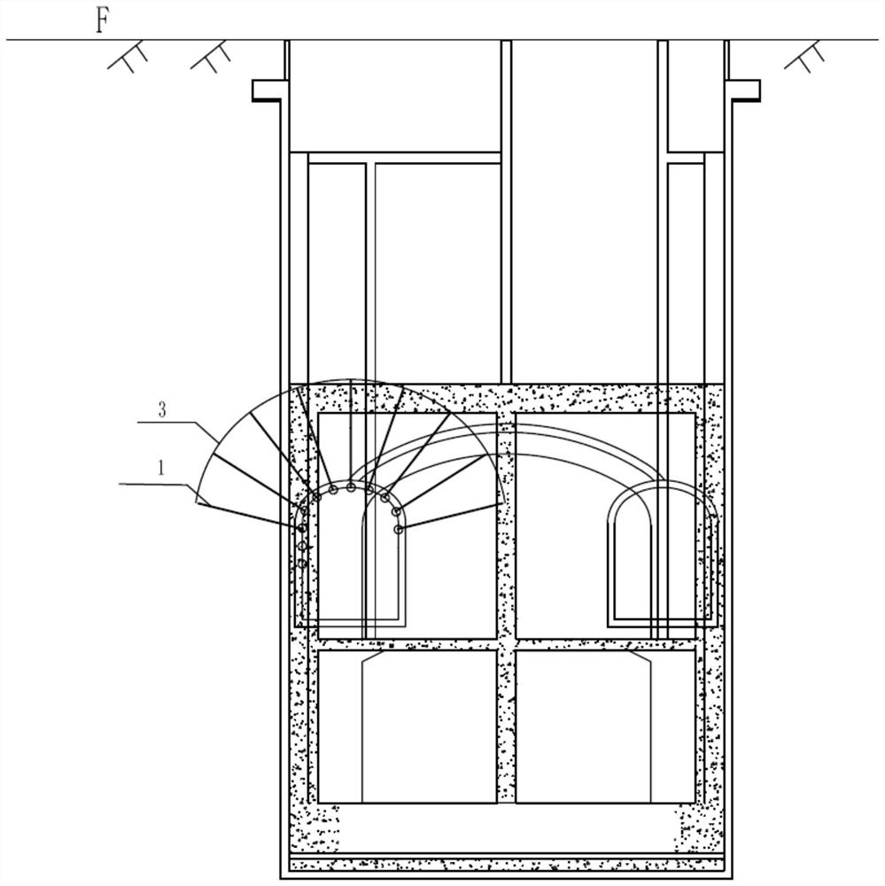 Vertical radial grouting settlement control method for rigid sleeve valve pipe bundles