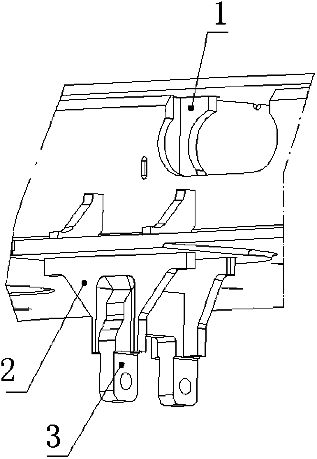 Installation method for anti-side-rolling twisted rod seat of rail car