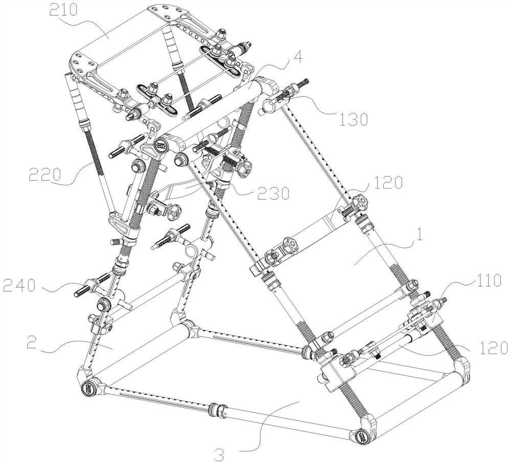 Traction reduction device for osteosynthesis for tibia fracture