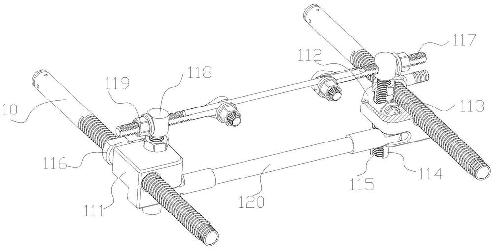 Traction reduction device for osteosynthesis for tibia fracture