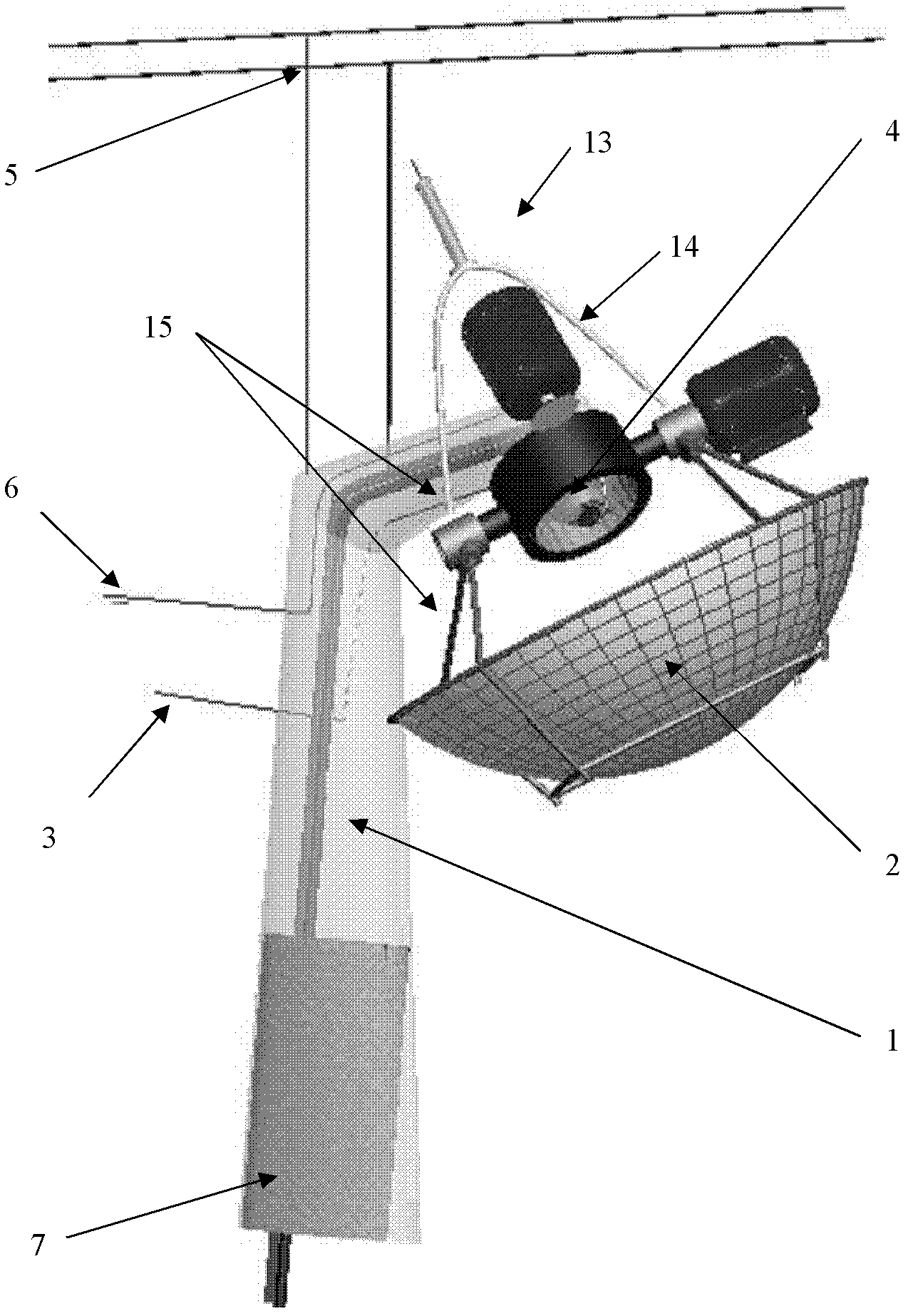 Tower-disc type solar energy comprehensive utilization system