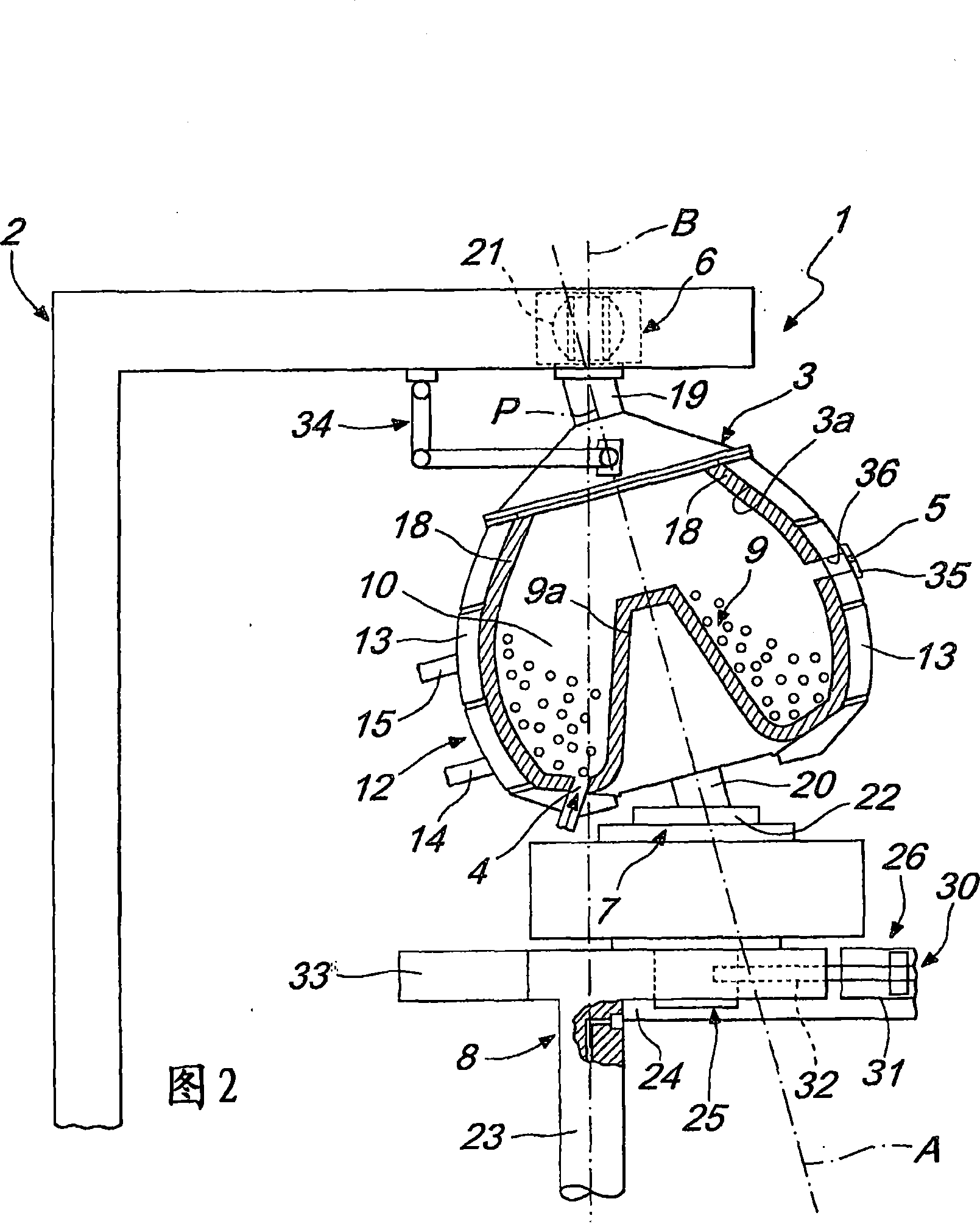 Centrifugal mill for grinding loose material