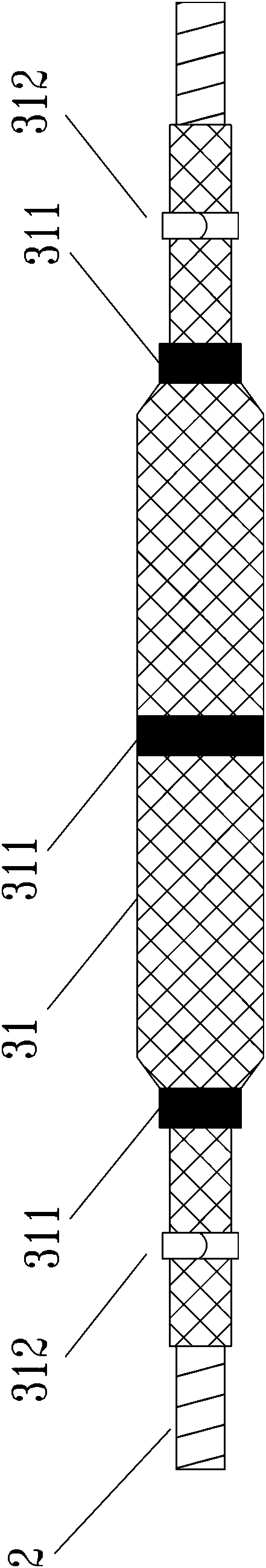 Anti-interference cable junction box with slippage prevention function