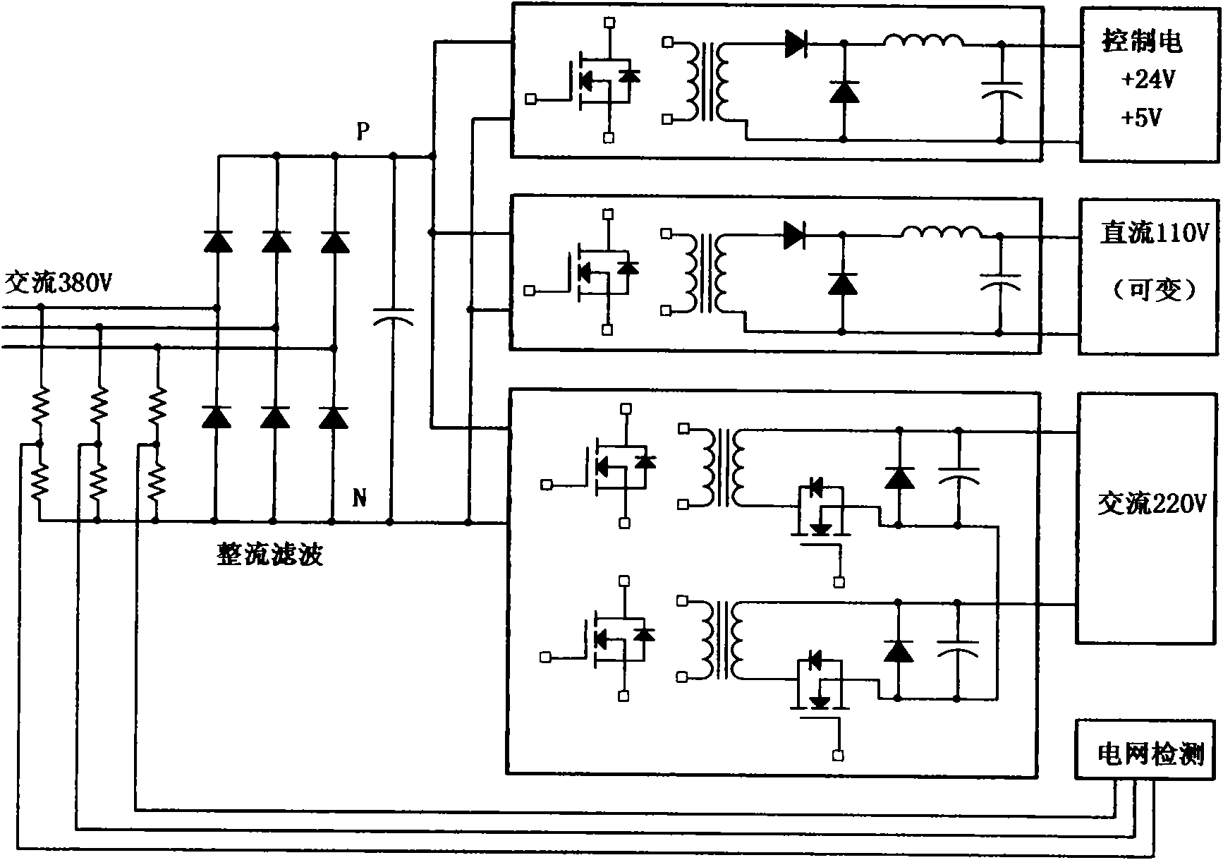 Intelligent integrated elevator system assistant power device