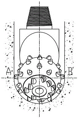 A compound eccentric single-cone bit