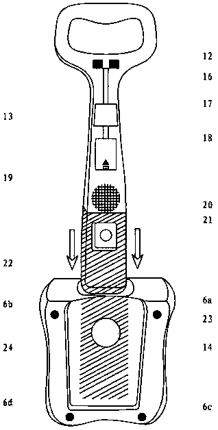 Rocking chair toy with one-key detachable intelligent pushing rod