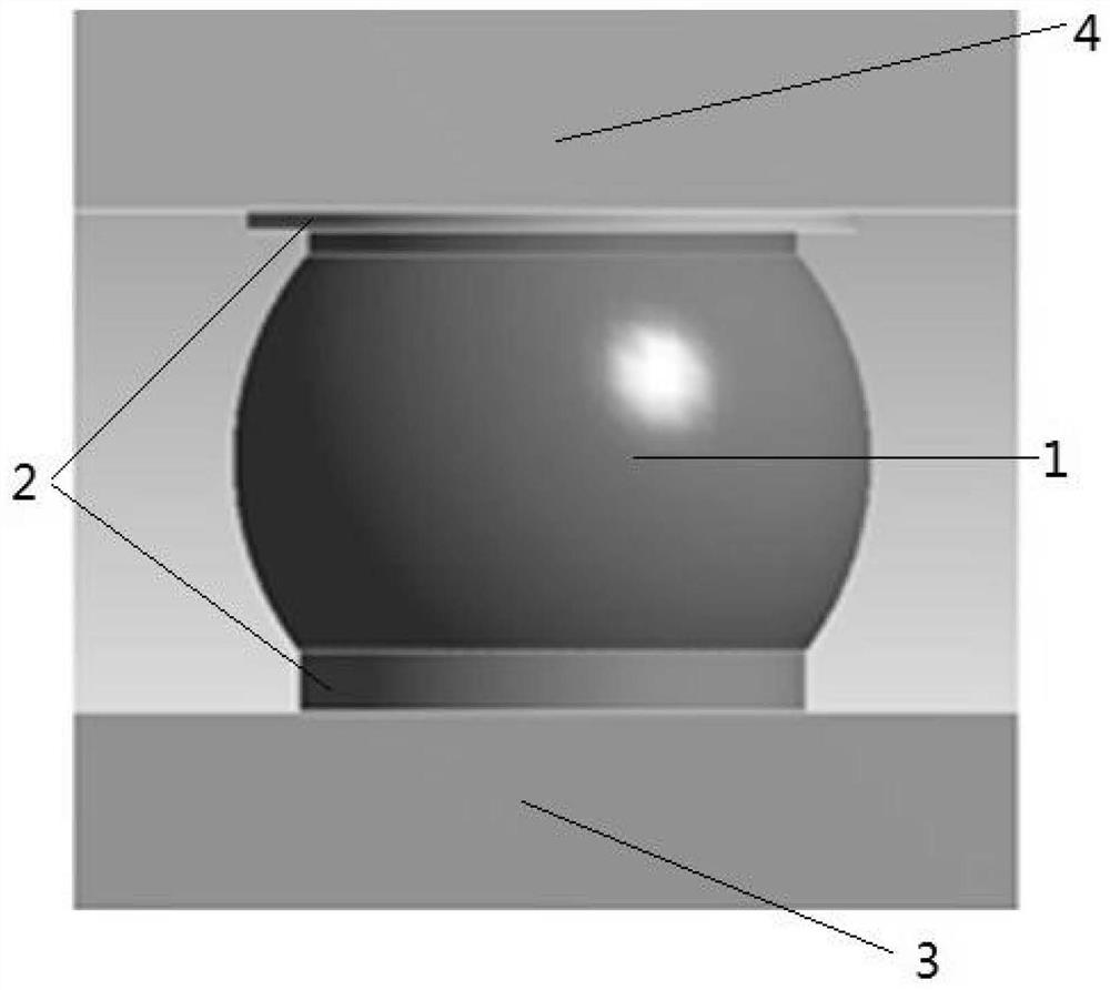 Liquid-solid phase continuous form prediction method for reflow soldering BGA group welding spot